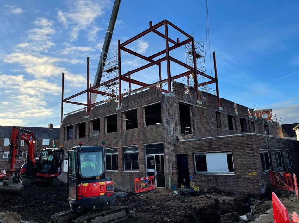 Structural Steel Rises at Burleigh Gardens Hotel