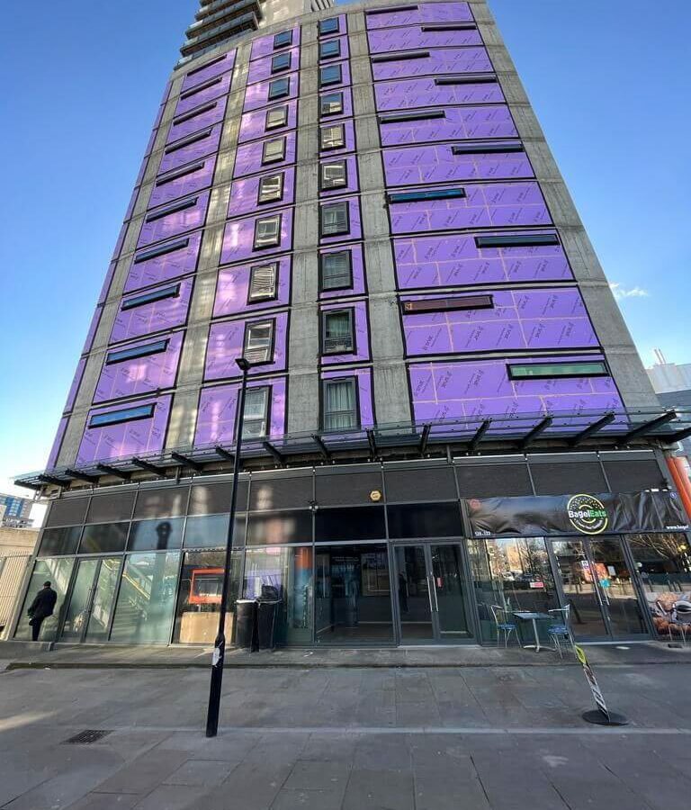 ACM Cladding Removal and Remediation in Poplar